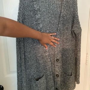 Stitched grey sweater
